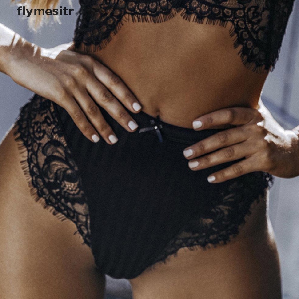 Set áo ngực ren trong suốt và quần lót lưng cao quyến rũ cho nữ
 | BigBuy360 - bigbuy360.vn