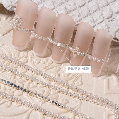 Dây đá đính móng, dây xích đá nail