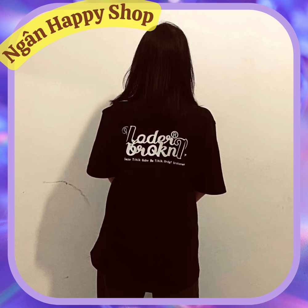 AT088 - Áo thun nam nữ cổ tròn UNDERBROKEN - áo phông unisex tay lỡ, from rộng dành cho các cặp đôi, bạn thân, gia đình