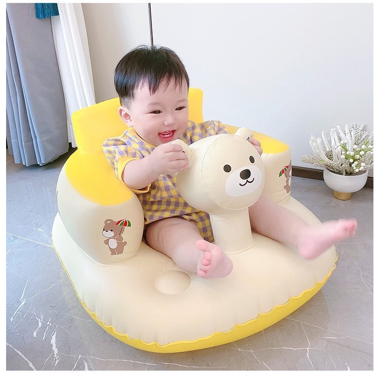 ♙☊▥Ghế Hơi Tập Ngồi Đa Chức Năng,Ghế Ăn Dặm Có Phát Nhạc (loại to hàng dày đẹp)
