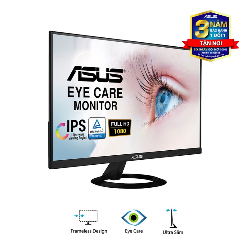 Màn hình Asus VZ229HE (21.5 inch/FHD/LED/IPS/HDMI+VGA/250cd/m²/60hz/5ms) - Hàng Chính Hãng