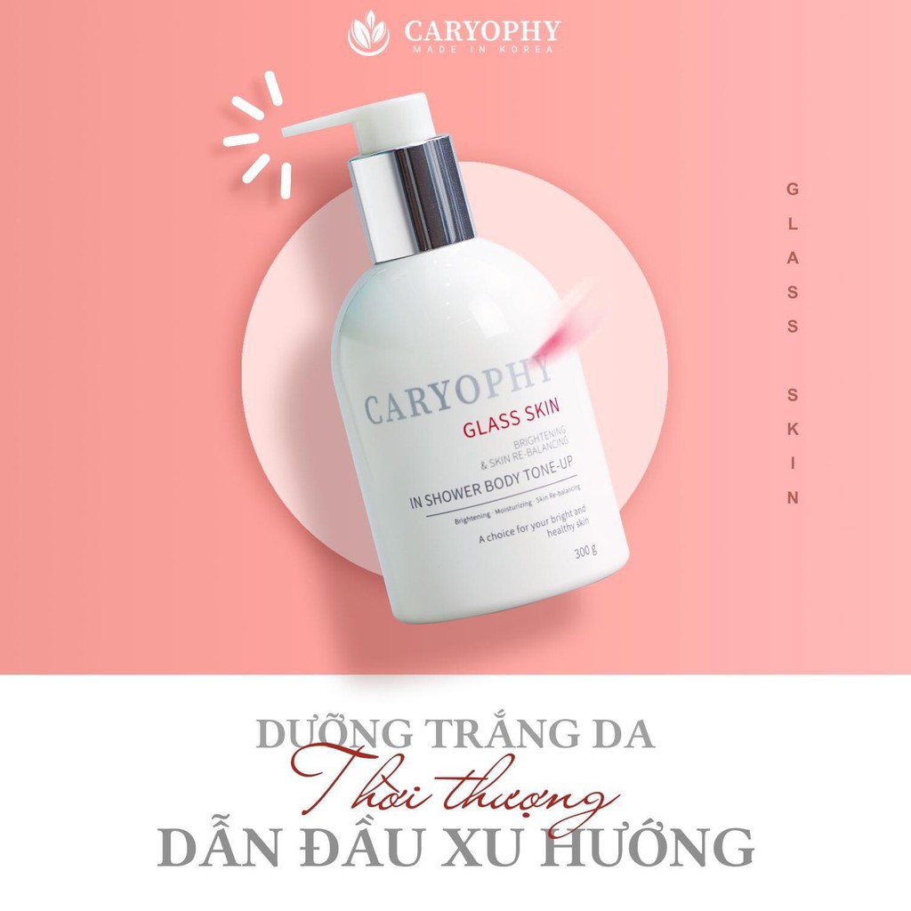 Kem dưỡng trắng da Body Caryophy Glass Skin 300gr
