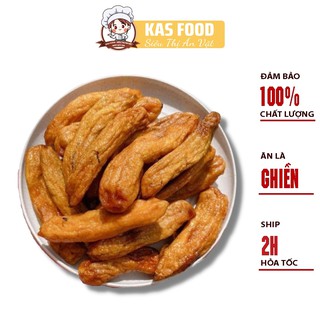 Chuối sấy dẻo nguyên trái CSD500 dai dẻo, ngọt tự nhiên 500g - Kas Food