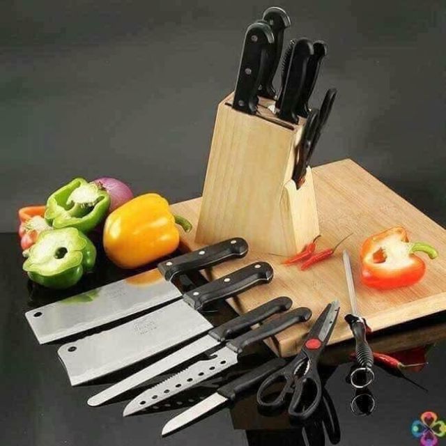 Set dao inox nhà bếp 8 chi tiết
