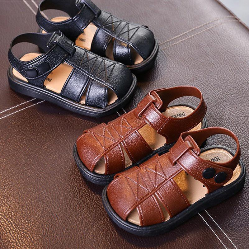 Sandal đế mềm màu trơn thời trang đi biển cho bé