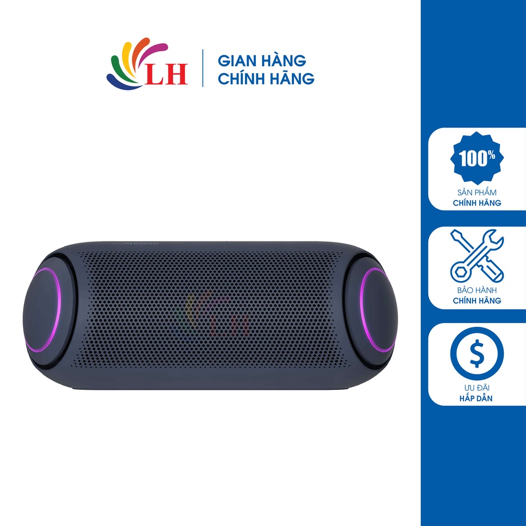 Loa Bluetooth LG XBOOM Go PL7 - Hàng chính hãng - Công suất đến 30W, thời gian sử dụng lên đến 24 gi