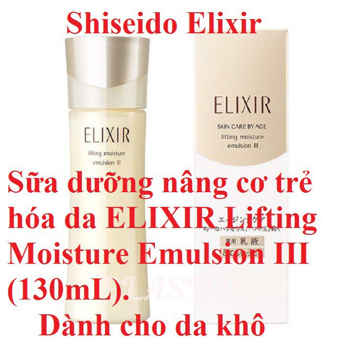 Combo Sữa dưỡng nâng cơ Elixir lifting moisture emulsion