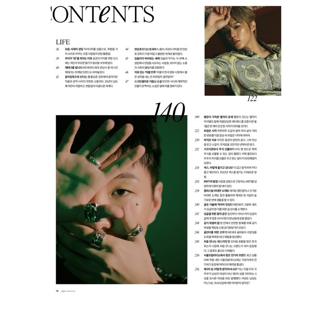 Tạp chí Hàn Quốc: Singles 2022 January _ Monsta X Minhyuk / monstax