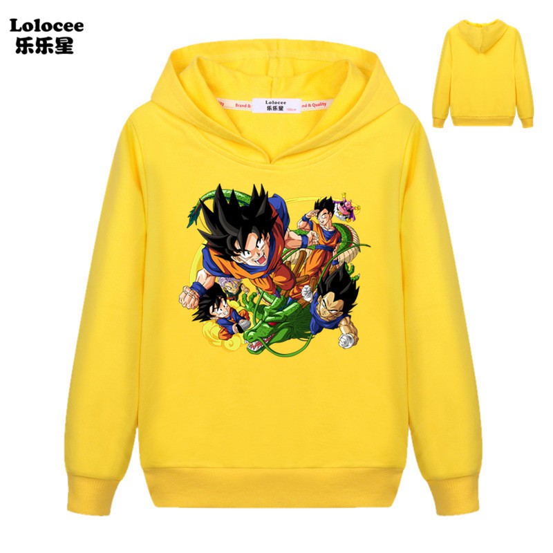 Áo Hoodie In Hình Nhân Vật Phim Dragon Ball Cao Cấp Cho Bé Trai