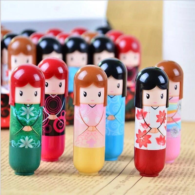 Son Môi Hengfang Dưỡng Ẩm Chống Nứt Nẻ Thiết Kế Hình Búp Bê Mặc Kimono Dễ Thương | BigBuy360 - bigbuy360.vn