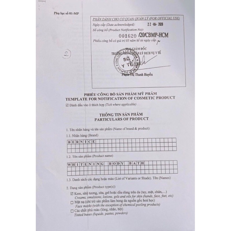 Ủ TRẮNG CHO FACE VITAMIN B3 BERNICE | BigBuy360 - bigbuy360.vn