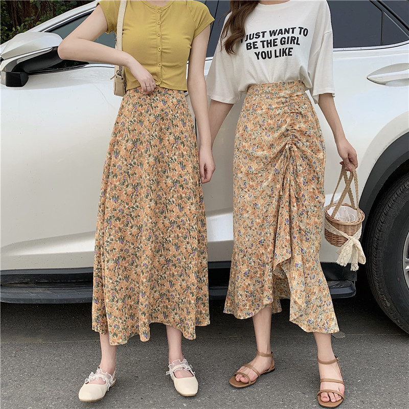 Đầm Voan Hoa Đuôi Cá Lưng Cao Thời Trang Mùa Hè Dành Cho Nữ201229 | BigBuy360 - bigbuy360.vn