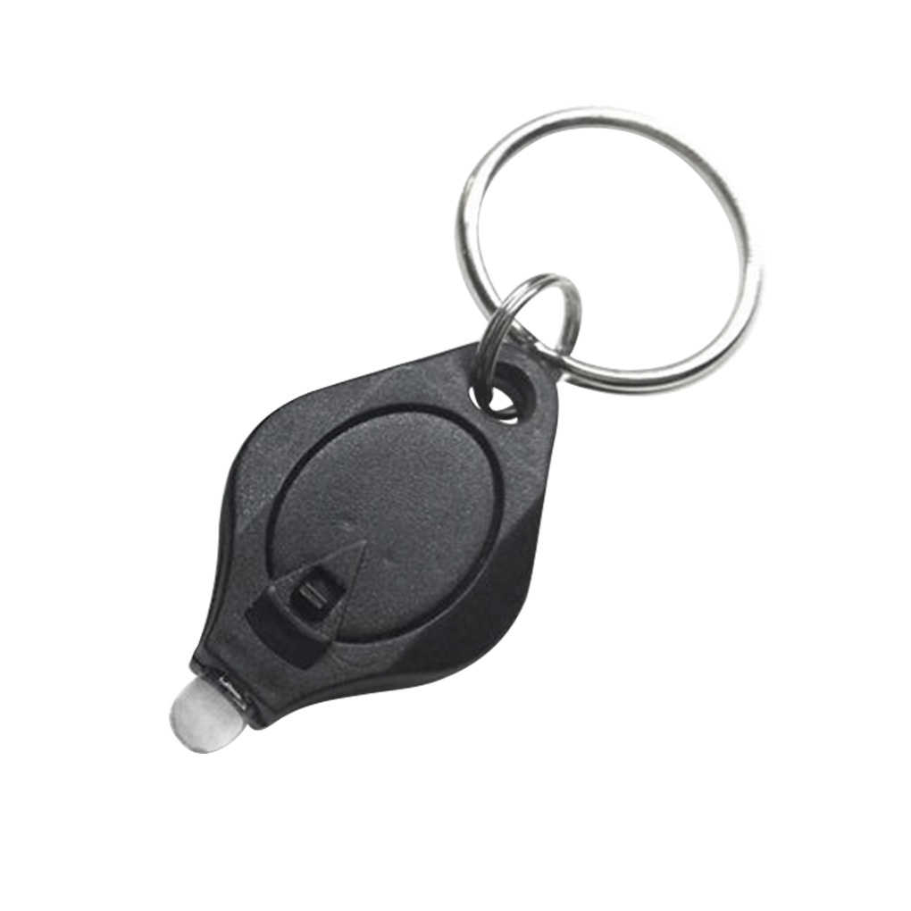 Runbu-3pcs Mini LED Flashlight Purple Light UV Torch Keychain Lamp Pocket Key Ring Torch