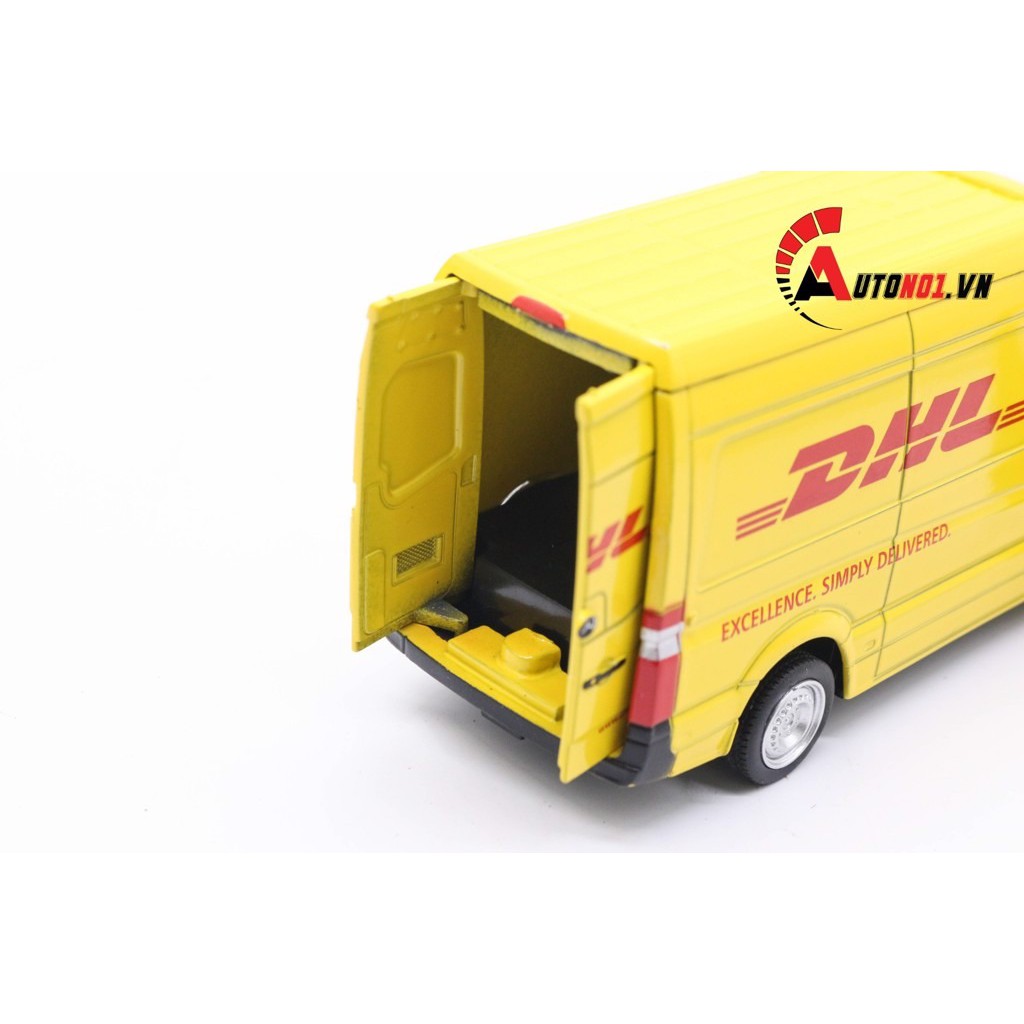 MÔ HÌNH MERCEDES BENZ DHL SPINTER YELLOW 1:36 ALLOY 3944