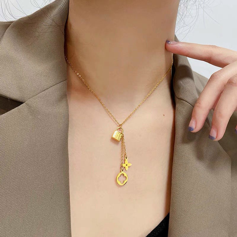 Dây Chuyền Nữ Titan Vàng Không Gỉ Thời Trang Cá Tính - Hình Ảnh Thật
