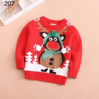 Áo len tuần lộc noel cho bé