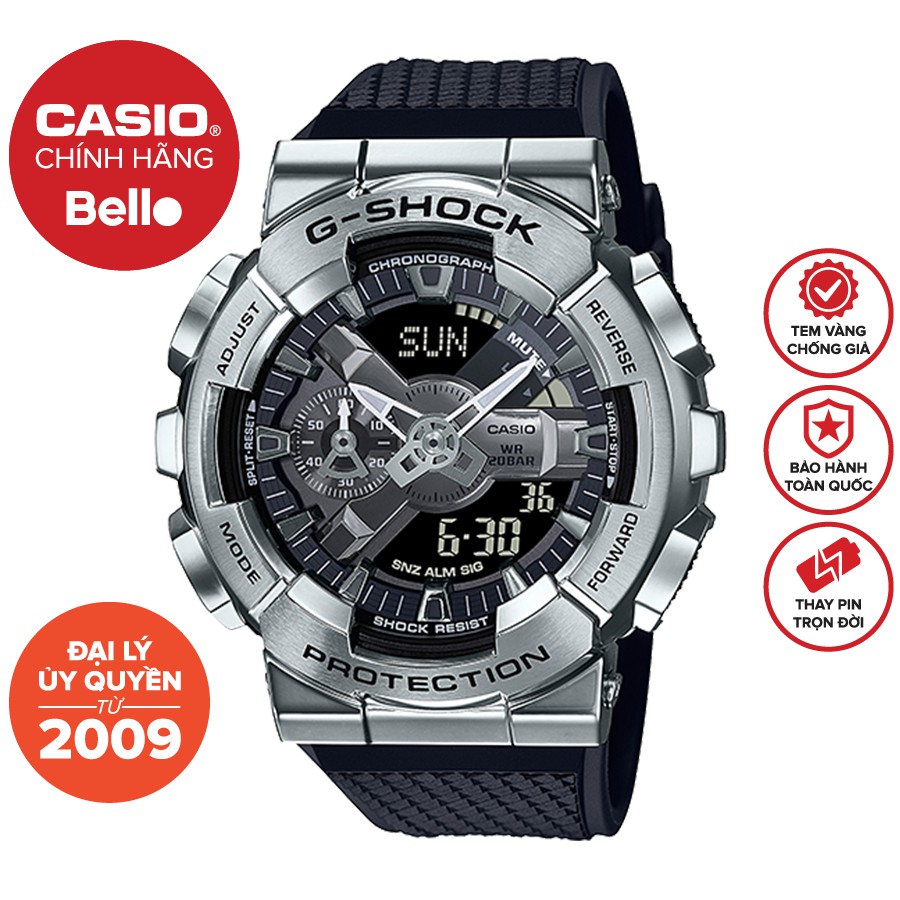 Đồng hồ Nam Dây Nhựa Casio G-Shock GM-110-1ADR chính hãng bảo hành 5 năm Pin trọn đời