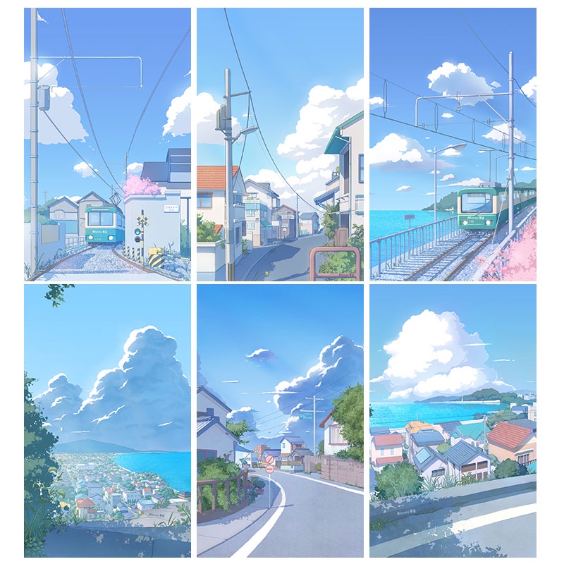 Bộ tranh đính đá 5D họa tiết hoạt hình Nhật Bản độc đáo kích thước 30x40cm DIY dùng trang trí nhà cửa