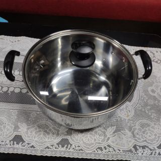 Nồi inox 3 đáy vung kính đáy từ 24cm goldsun f24 ol