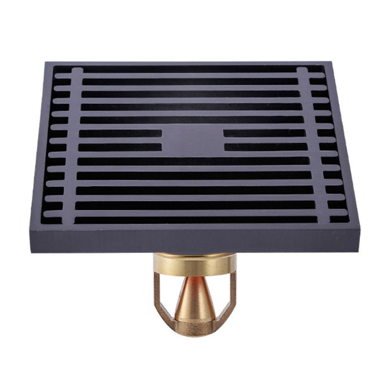 Nắp Đậy Cống Thoát Nước Sàn Nhà Hai Lớp Bằng Đồng Thau Hình Vuông