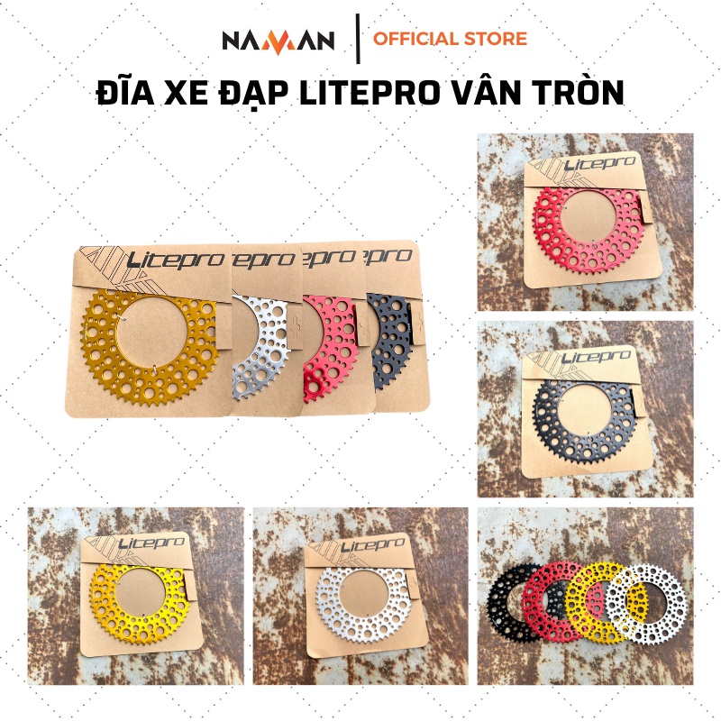 Đĩa xe đạp Litepro vân tròn