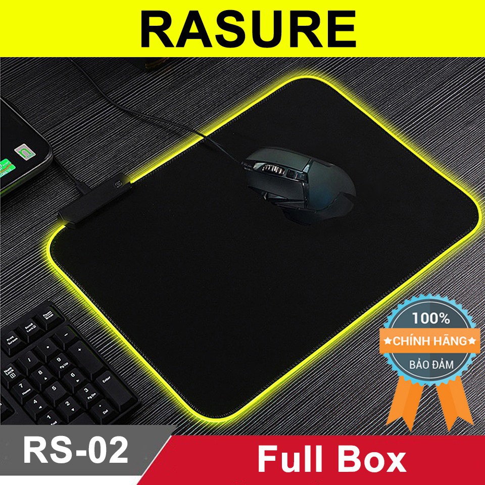 Lót chuột Led RGB chính hãng Rasure ♥️Freeship♥️ Miếng lót chuột gaming Led rgb RS-02