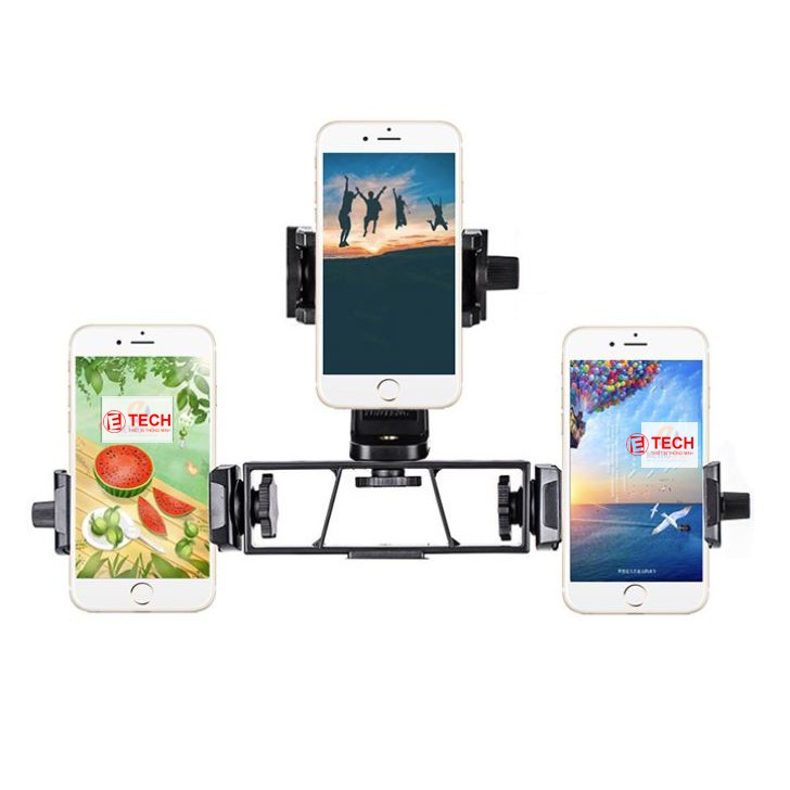 Khung gắn nhiều điện thoại, thiết bị lên tripod