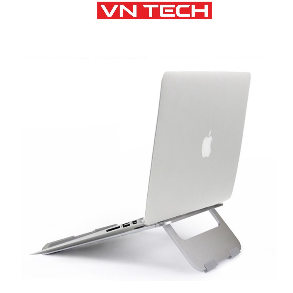 Giá đỡ kê tản nhiệt cho laptop, macbook, notebook bằng hợp kim nhôm chắc chắn, cứng cáp, điều chỉnh độ cao.