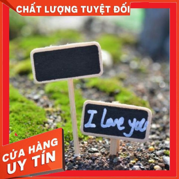 Tấm bảng đen ❌ FREE SHIP ❌  phụ kiện trang trí tiểu cảnh