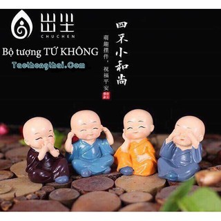 BỘ TƯỢNG 4 CHÚ TIỂU BẰNG SỨ CỰC DỄ THƯƠNG.