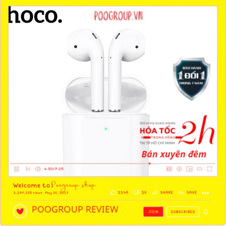 TAI NGHE BLUETOOTH SẠC KHÔNG DÂY HOCO ES39 / ES39 pro plus bản nâng cấp của ES49 - ÂM THANH CHUẨN - BH 1 NĂM poogroup