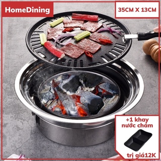 Bếp nướng bbq than hoa homedining không khói hàn quốc lò nướng than hoa không khói cao cấp