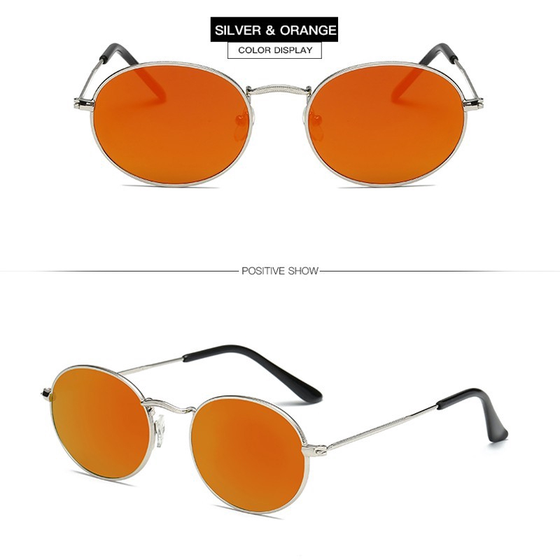 Kính mát gọng tròn kiểu retro cho nữ