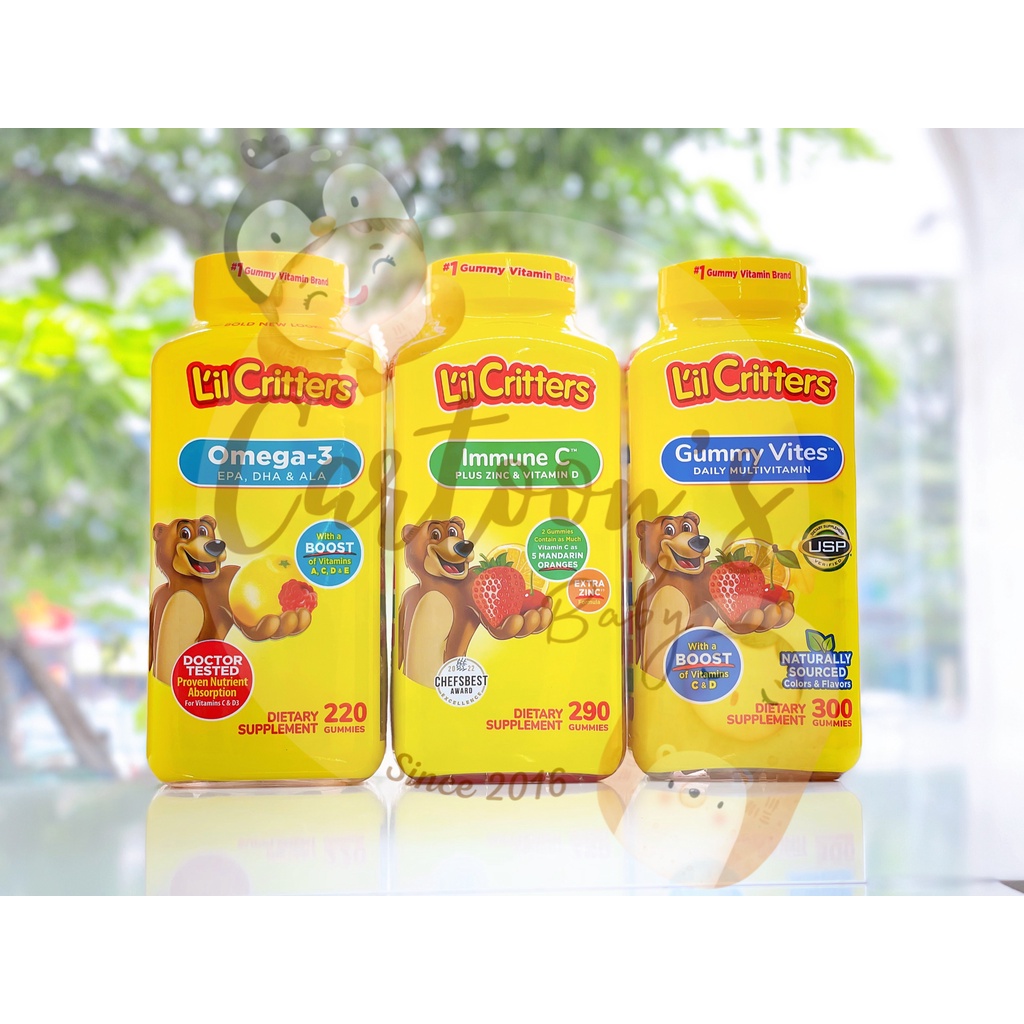 Kẹo dẻo gấu Lil'Critter bổ sung các chất cần thiết cho trẻ từ 2 tuổi