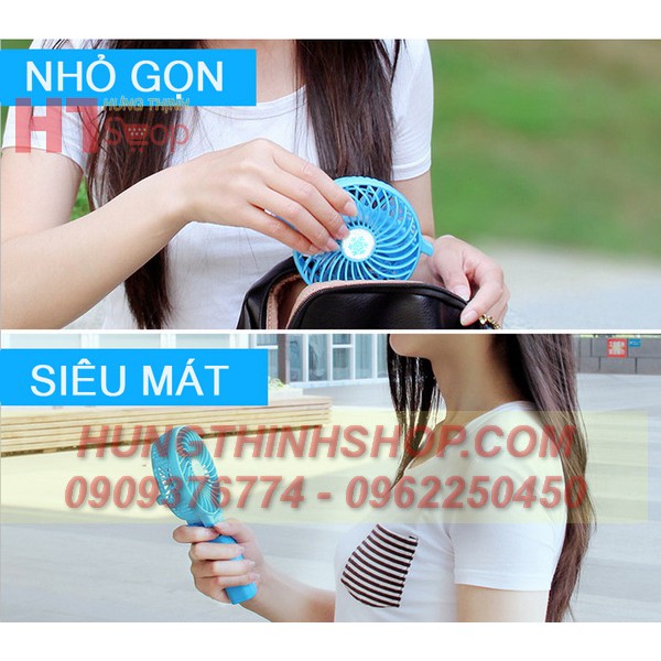 QUẠT CẦM TAY SIÊU GỌN 3 TỐC ĐỘ