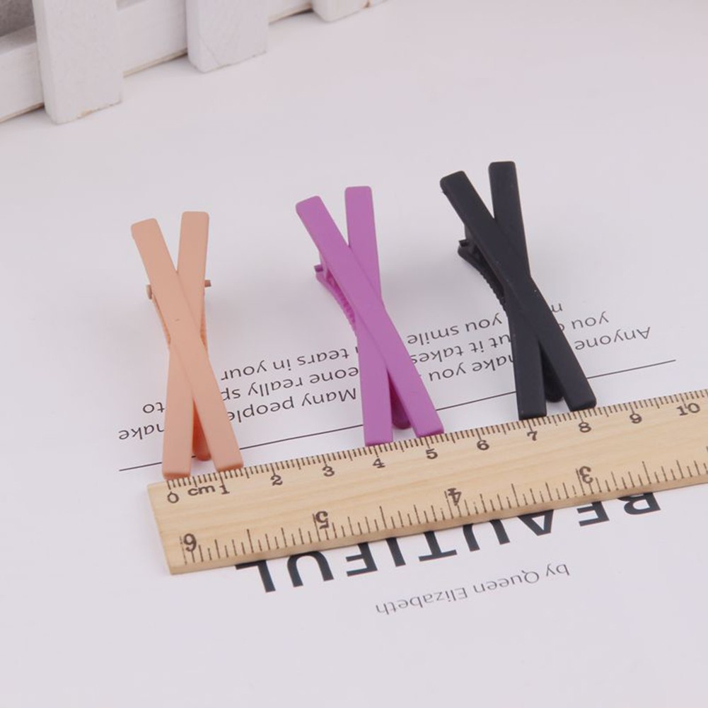 Kẹp cài tóc kiểu mỏ vịt màu dễ thương xinh xắn