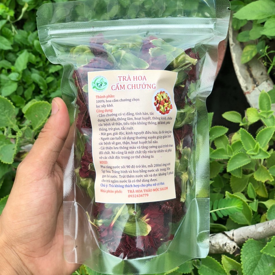 Trà hoa cẩm chướng 100g đẹp da , lợi tiểu , giải độc