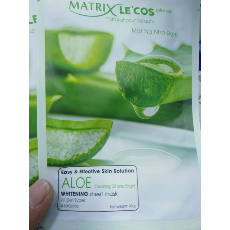 Mặt nạ Nha Đam dưỡng ẩm Matrix le'cos
