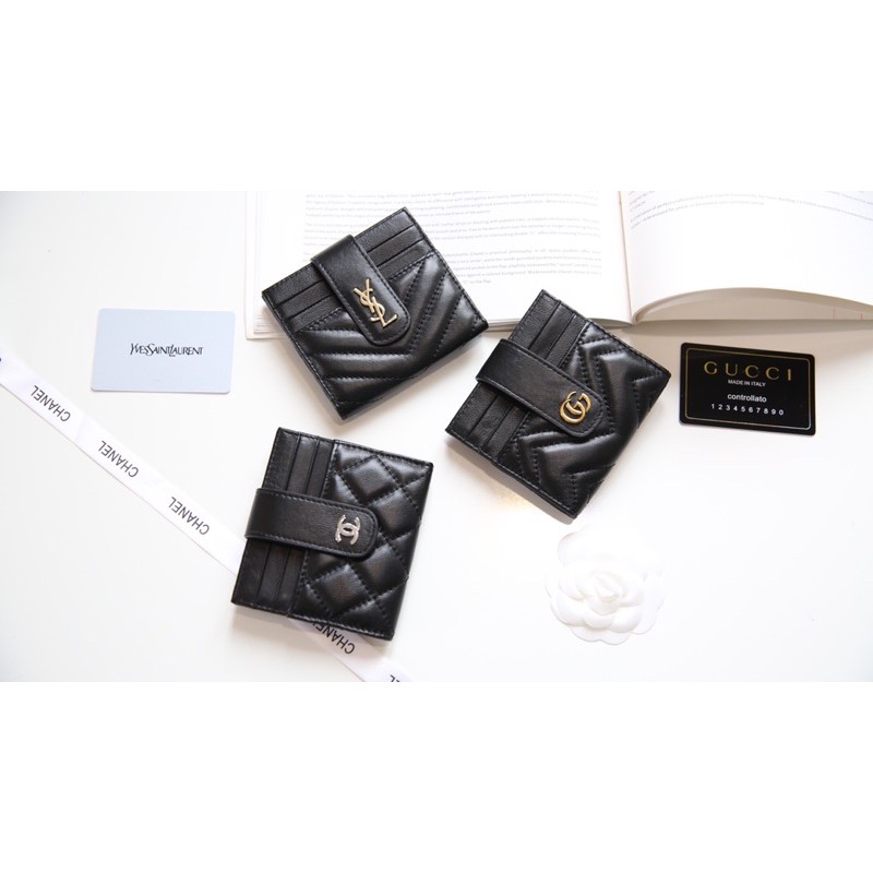 Ví cài thẻ da thật