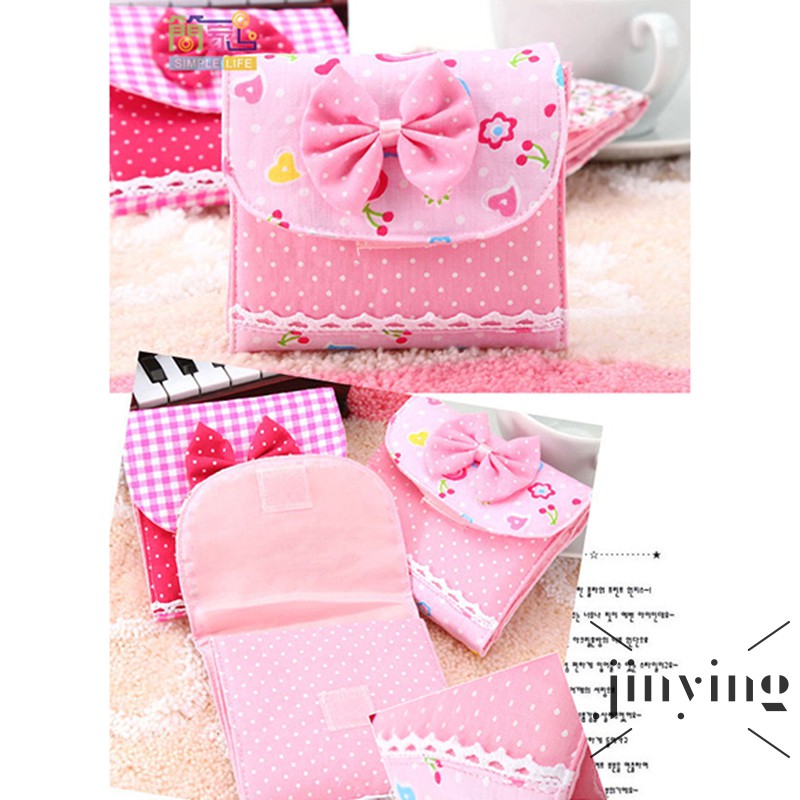 GETNOIVAS Túi đựng băng vệ sinh đa năng tiện dụng in họa tiết xinh xắn dành cho nữ