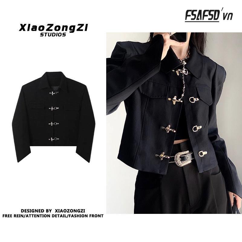 Áo Khoác Ngắn Dáng Rộng Phong Cách Trung Hoa Cổ Điển Dành Cho Nữ