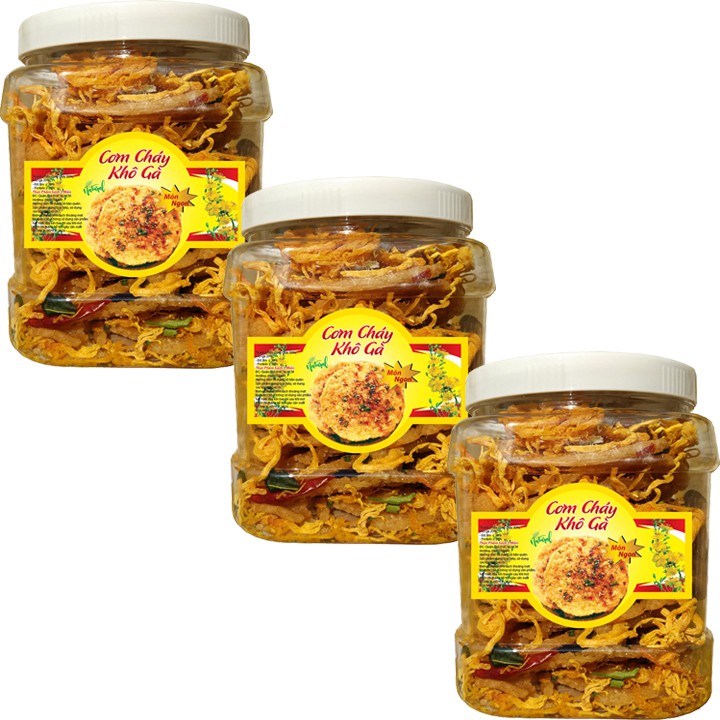 Cơm cháy lắc khô gà lá chanh giòn ngon đậm đà - Hũ 500G | BigBuy360 - bigbuy360.vn