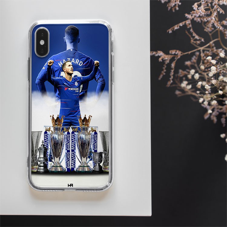 Ốp bóng đá chelsea ốp điện thoại cậu thủ hazard và cúp ngoại hạng dành cho Iphone 5 đến 12 promax FOO20210158