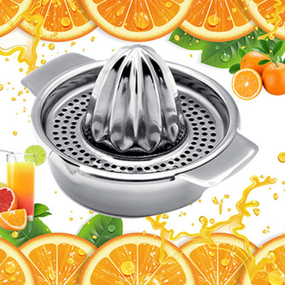 Dụng Cụ Vắt Cam, Ép Cam Inox Có Quai Cầm Tiện Lợi Khi Sử Dụng