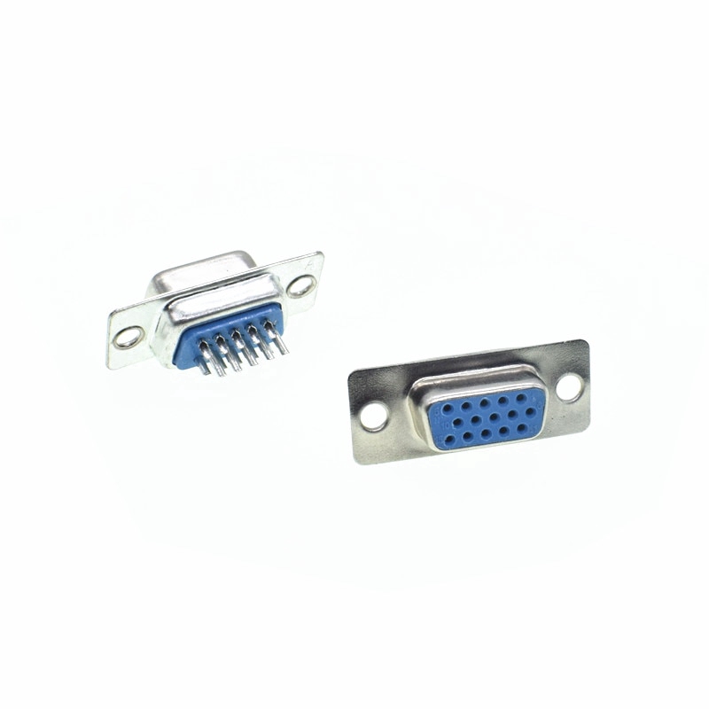 10pcs DB15 3Row Parallel VGA Port HDB9 15 Pin D Sub Male Female Solder Connector Plastic Shell Cover