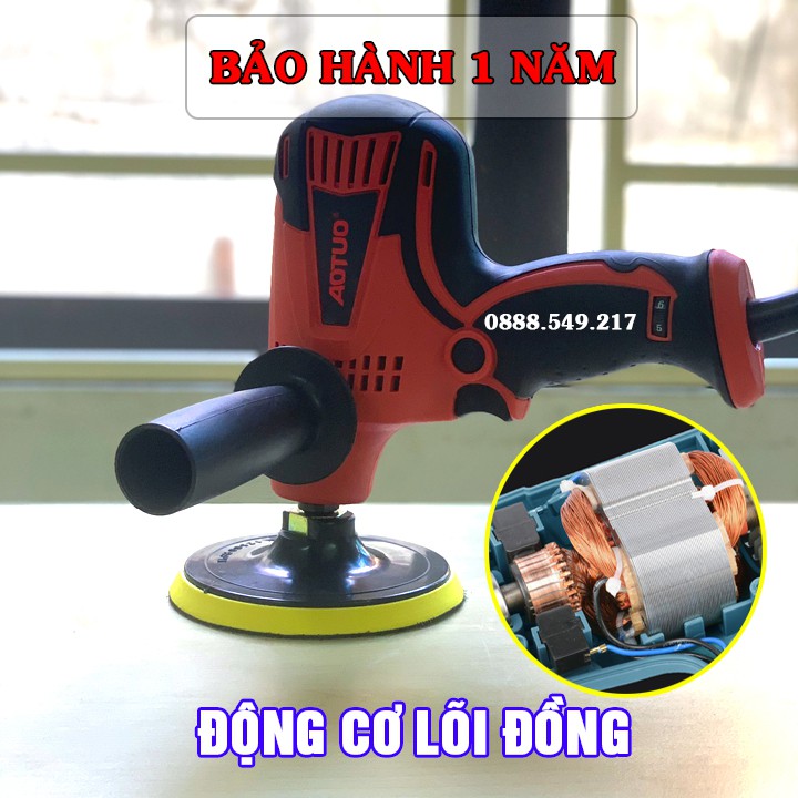 Máy Đánh Bóng Ôto. Máy Chà Nhám Tặng Miếng Chà Bông Và Miếng Chà Nhám