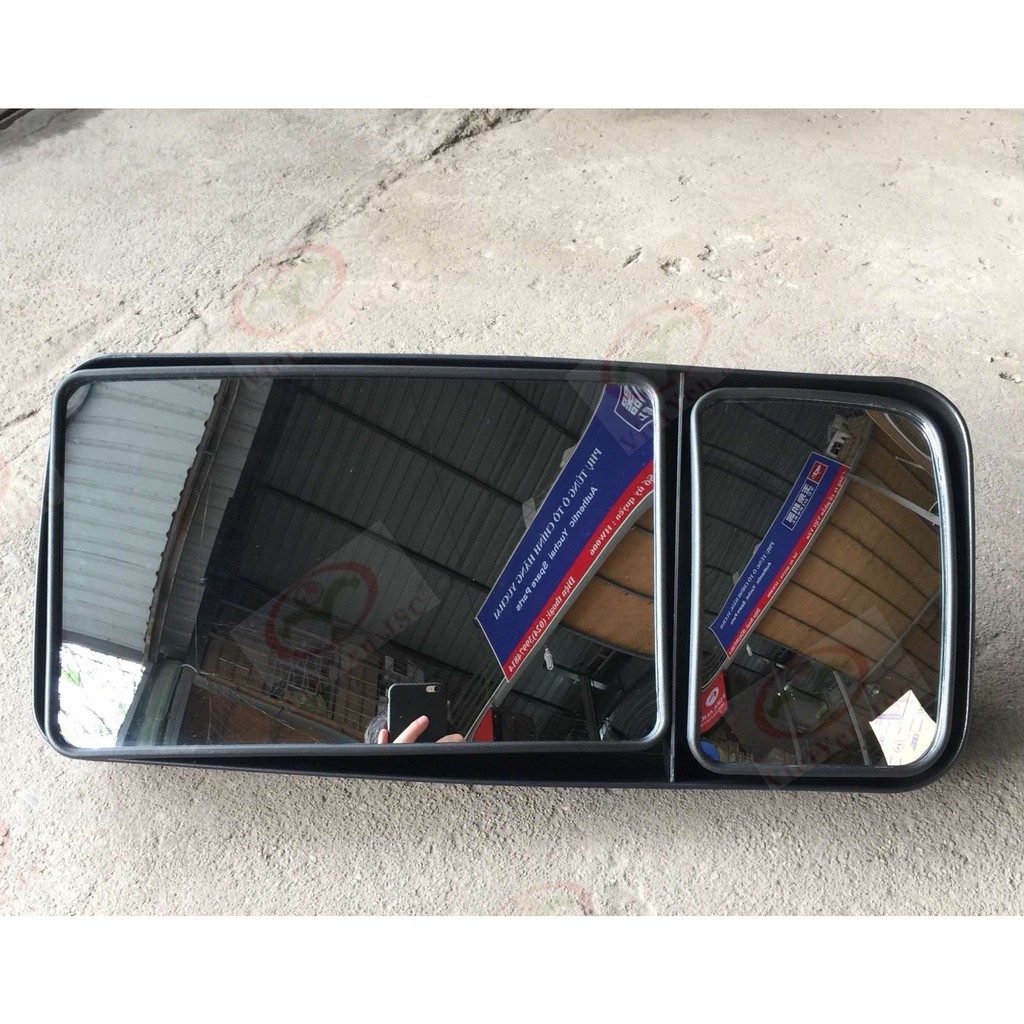 Gương chiếu hậu - SL 666 - gương đôi Ollin 800A, đế kép, hình chữ nhật L450*b210( 2 mặt gương)