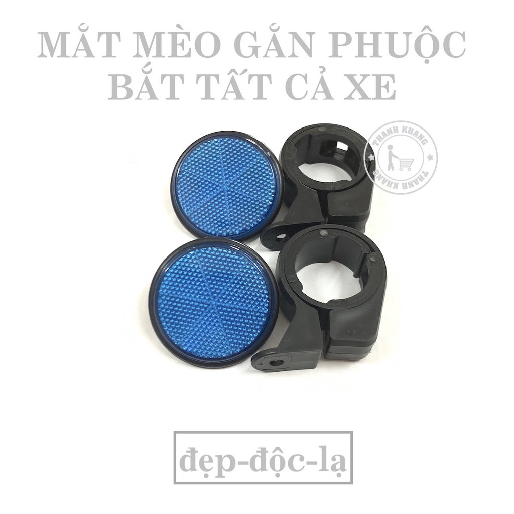 Mắt mèo bắt phuộc xe máy màu xanh dương thanh khang 006001850