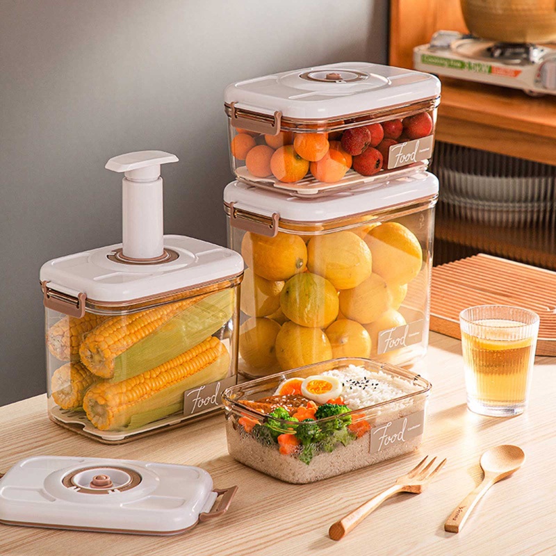 Hộp Đựng Thực Phẩm Có Vòi Bơm 1200 2100 2700 4600ml