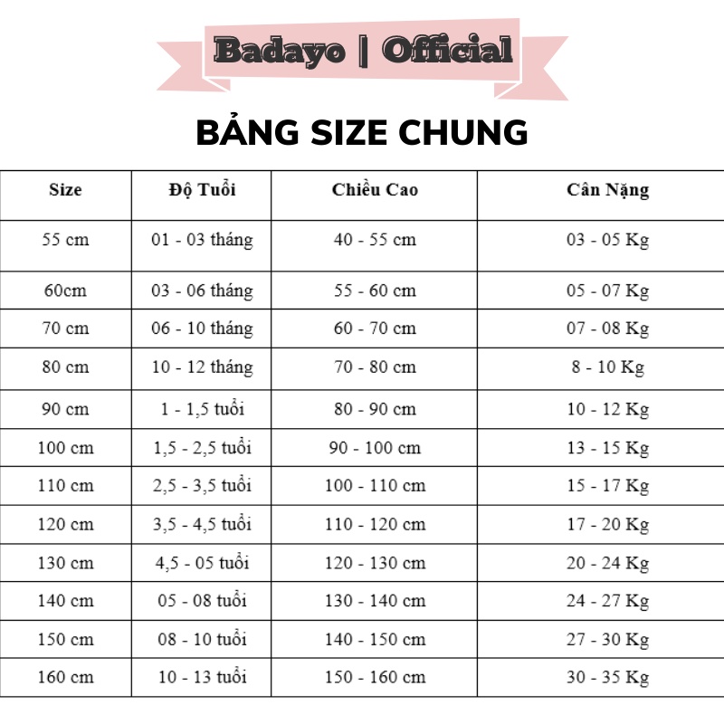 Váy bé gái sơ sinh size đại chất thô đũi đính nơ tay cánh tiên tiểu thư thời trang trẻ em BADAYO SF322